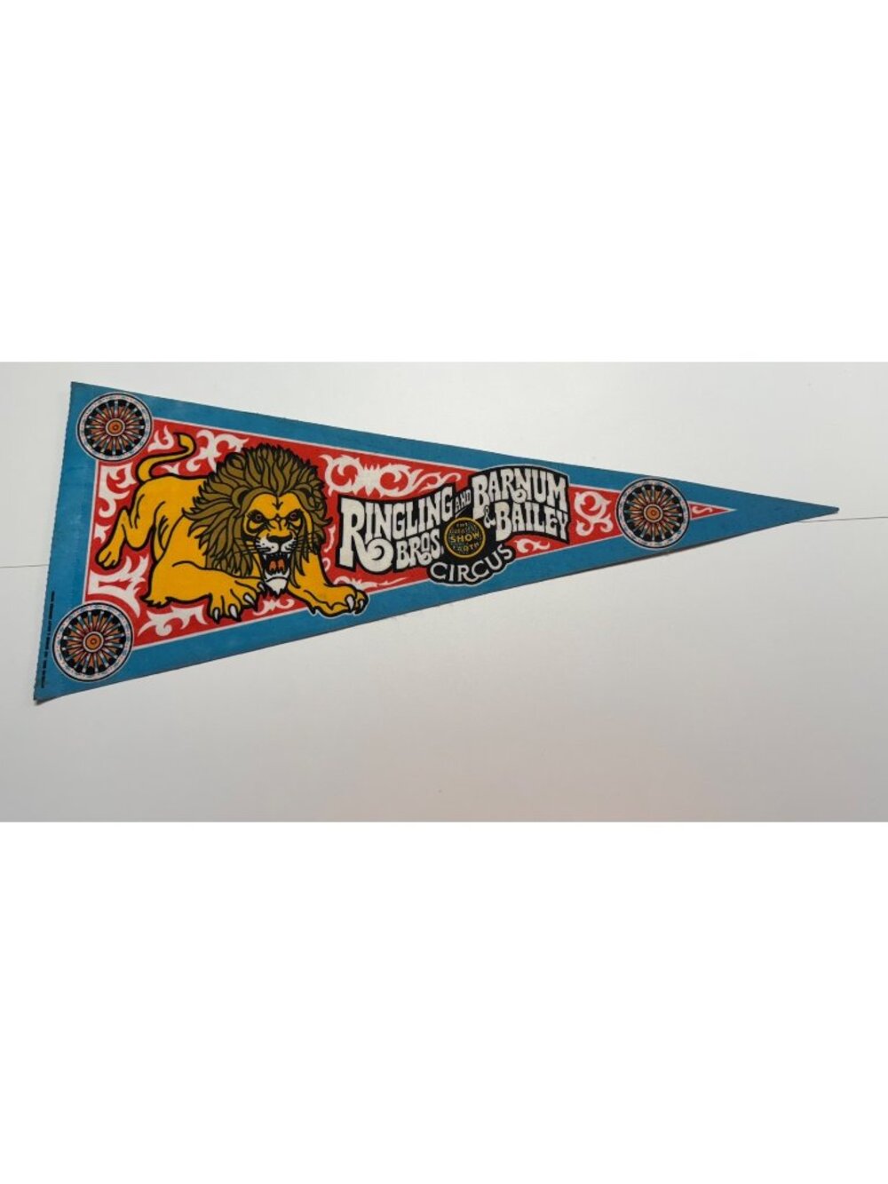 Vintage Ringling Brothers and Barnum and Bailey circus pennant